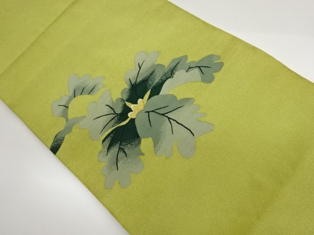 JAPANESE NAGOYA OBI / TSUZURE / WOVEN LEAVES